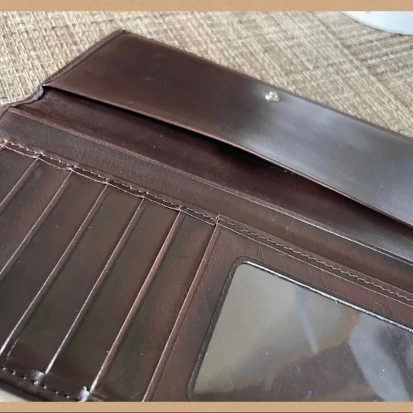 ❤️SOLD❤️Vintage Coach Mahogany Bedford Combo Wallet Checkbook 6996 - Picture 8 of 10